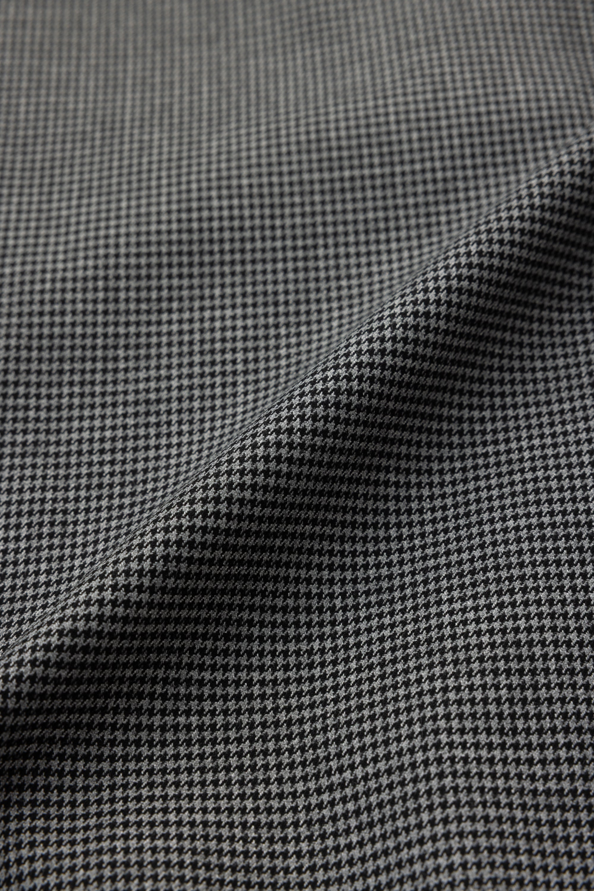 TAPE TRACK JACKET - BLACK HOUNDSTOOTH