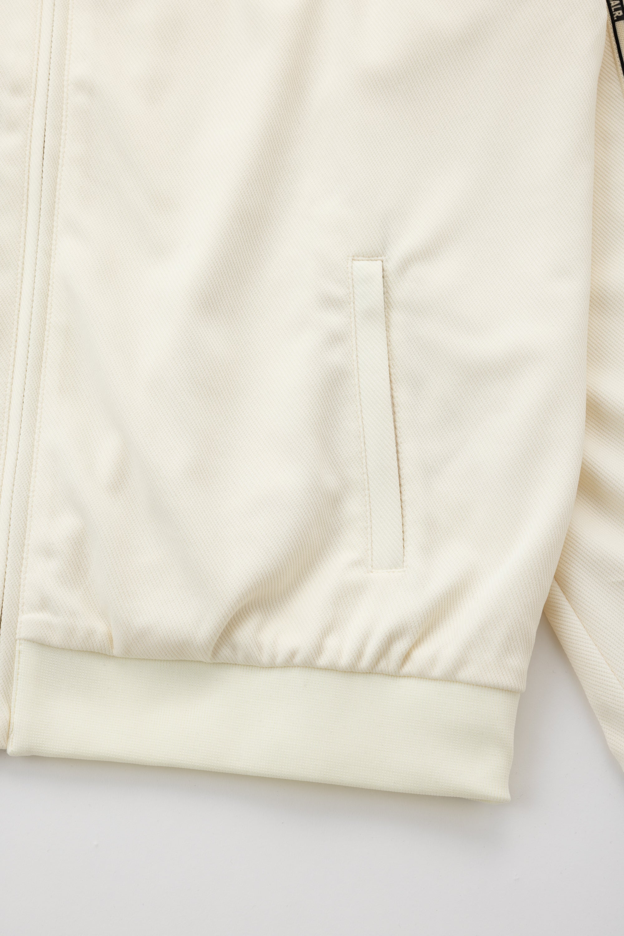 TAPE TRACK JACKET - WHITE SWAN