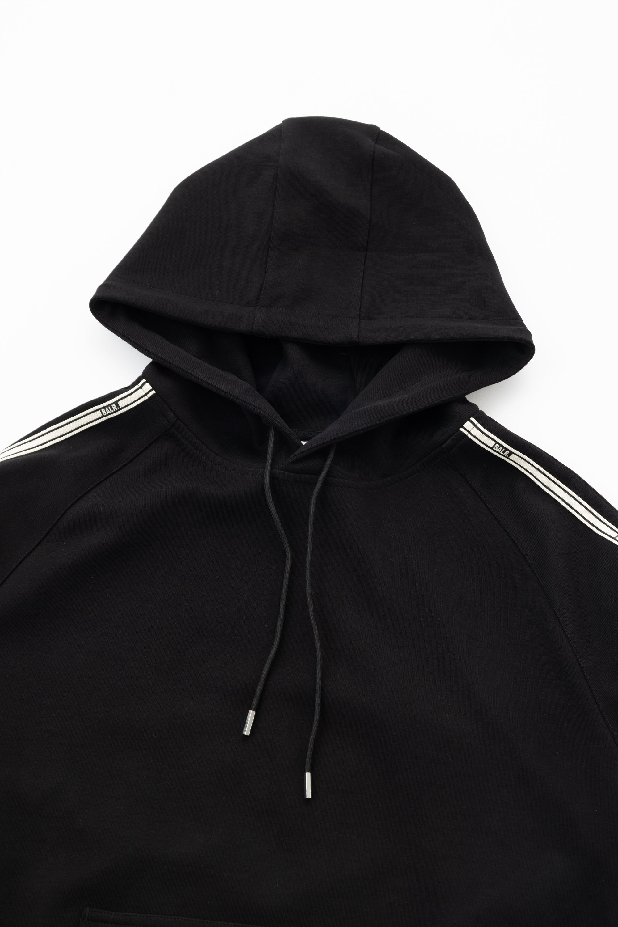 TAPE HOODIE - JET BLACK