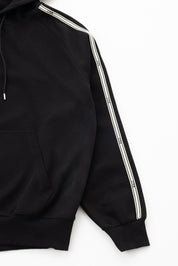 TAPE HOODIE - JET BLACK