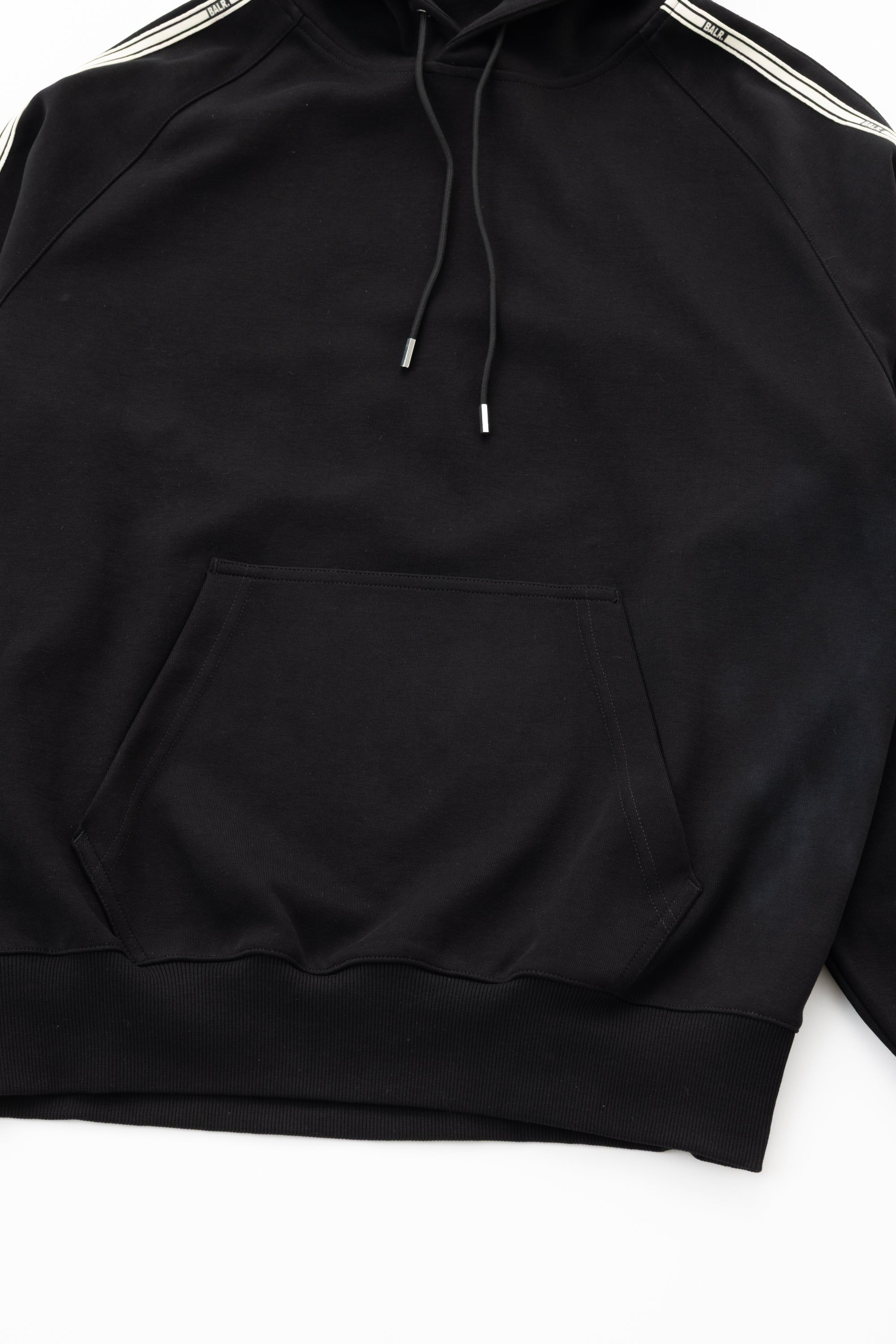 TAPE HOODIE - JET BLACK