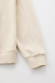 Q SERIES CREWNECK - WHITE SWAN