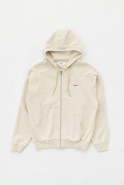Q SERIES ZIP THROUGH HOODIE - WHITE SWAN