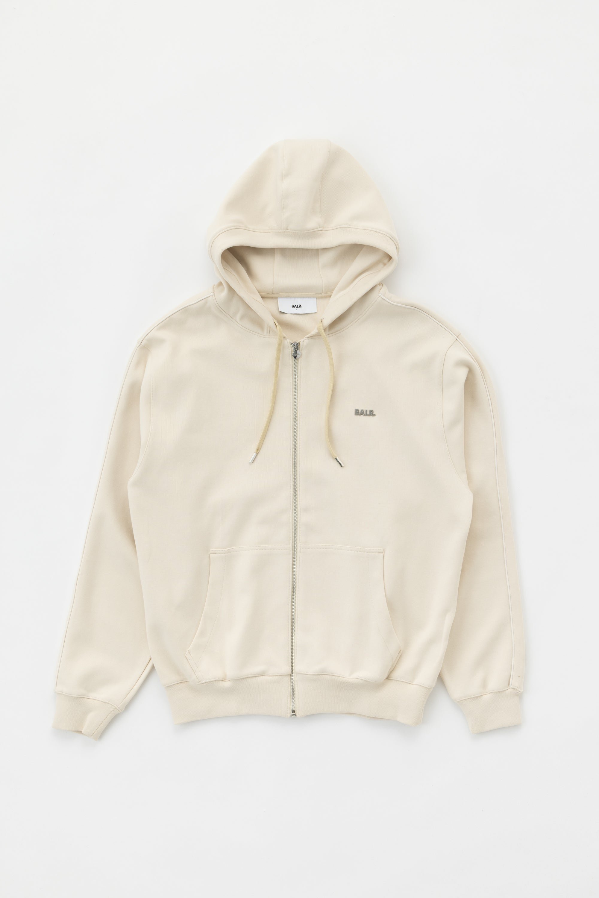 Q SERIES ZIP THROUGH HOODIE - WHITE SWAN