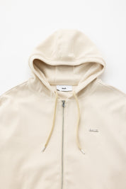 Q SERIES ZIP THROUGH HOODIE - WHITE SWAN