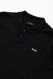 Q SERIES L/S POLO - JET BLACK