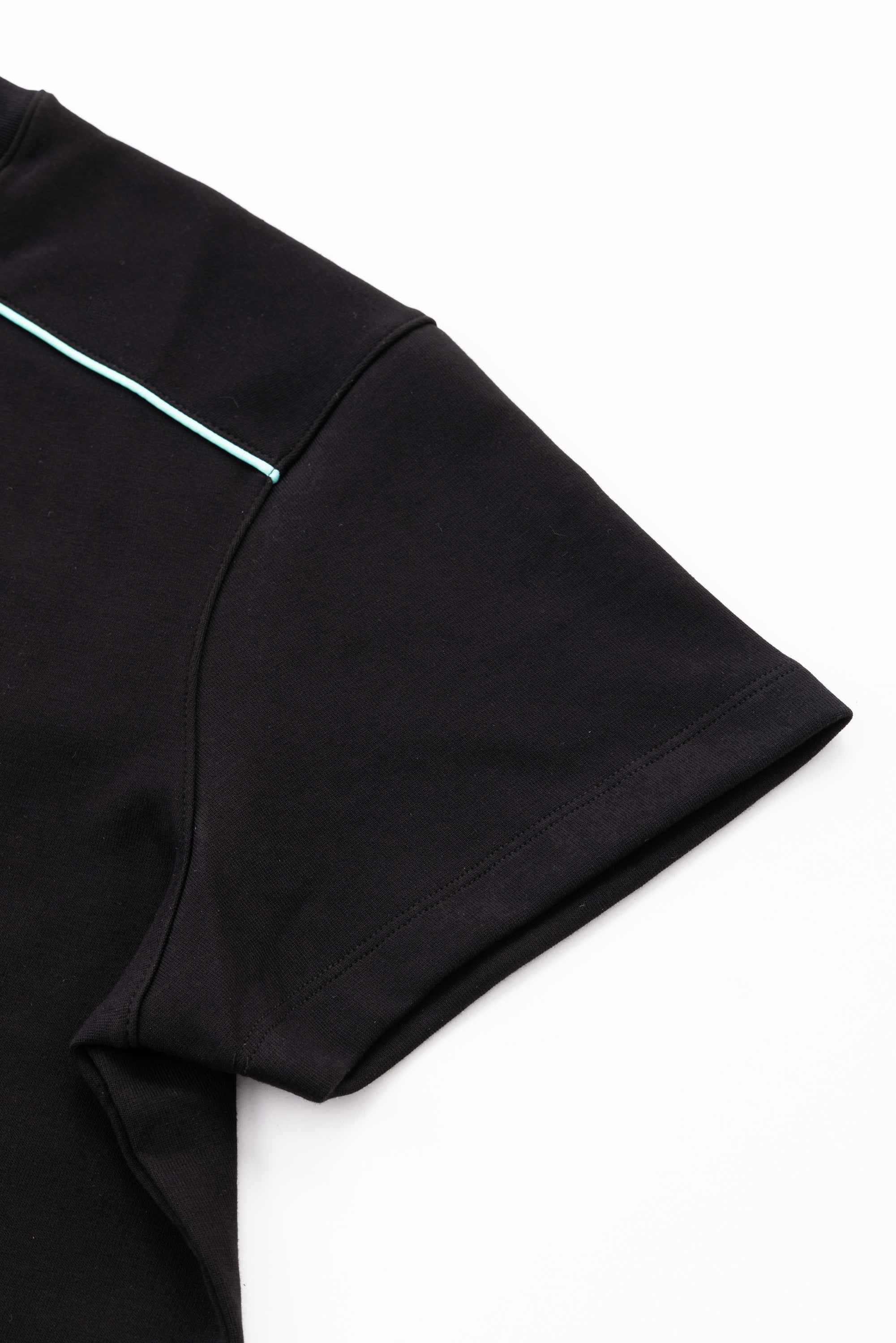 JP Q SERIES T-SHIRT - JET BLACK / T-BLUE