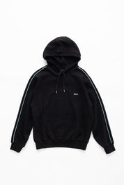 JP Q SERIES HOODIE - JET BLACK / T-BLUE