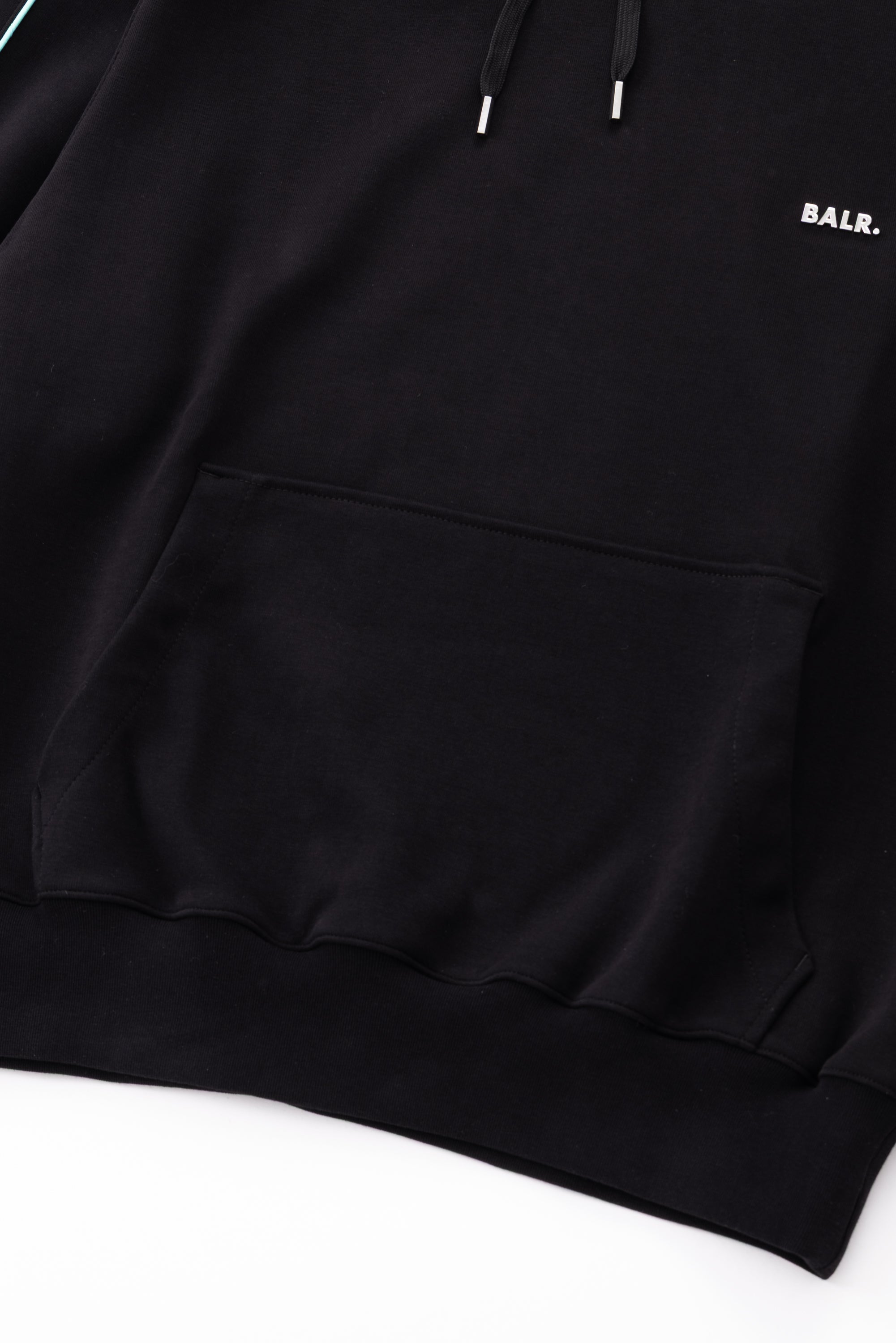 JP Q SERIES HOODIE - JET BLACK / T-BLUE