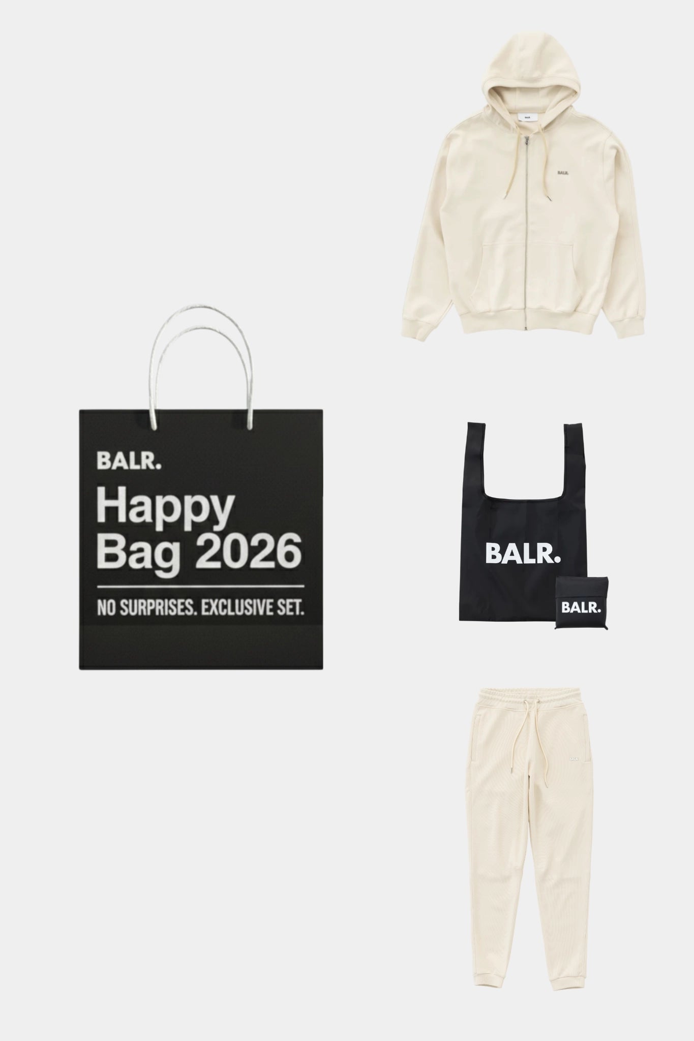 【12/31pm18:00まで早期割引】Q-SERIESジップパーカー福袋-WHITE SWAN