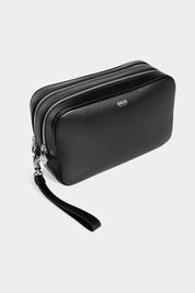 BT LEATHER TOILETRY KIT BLACK