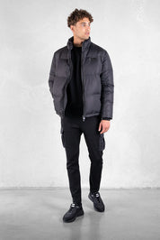 【残り1点/Mサイズ】MILES STRAIGHT PUFFER JACKET JET BLACK