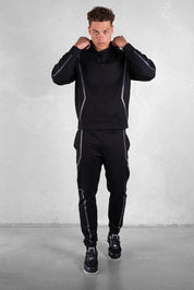 MAX LOOSE HEX LINE JOGGER JET BLACK