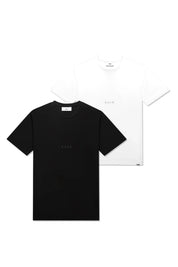 2SET PACK SLIM T-SHIRT-BLACK/WHITE