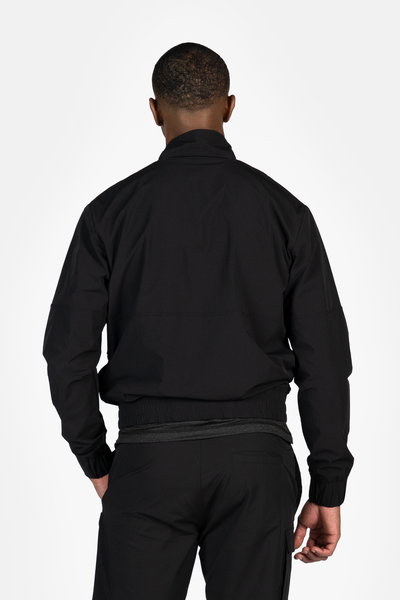 BRAND REGULAR FIT HALF ZIP JET BLACK