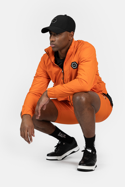 HEXLINE SLIM FIT TRACK JACKET ORANGE