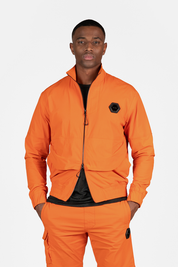 HEXLINE SLIM FIT TRACK JACKET ORANGE