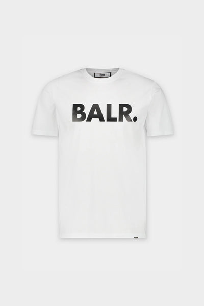 BRAND STRAIGHT T SHIRT BRIGHT WHITE – BALR.