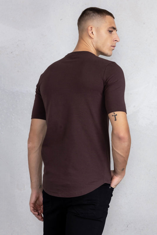 ATHLETIC SMALL BRANDED CHEST T SHIRT JAVA