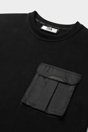 【残りXL/1点のみ】Q-CARGO SERIES STRAIGHT T SHIRT JET BLACK