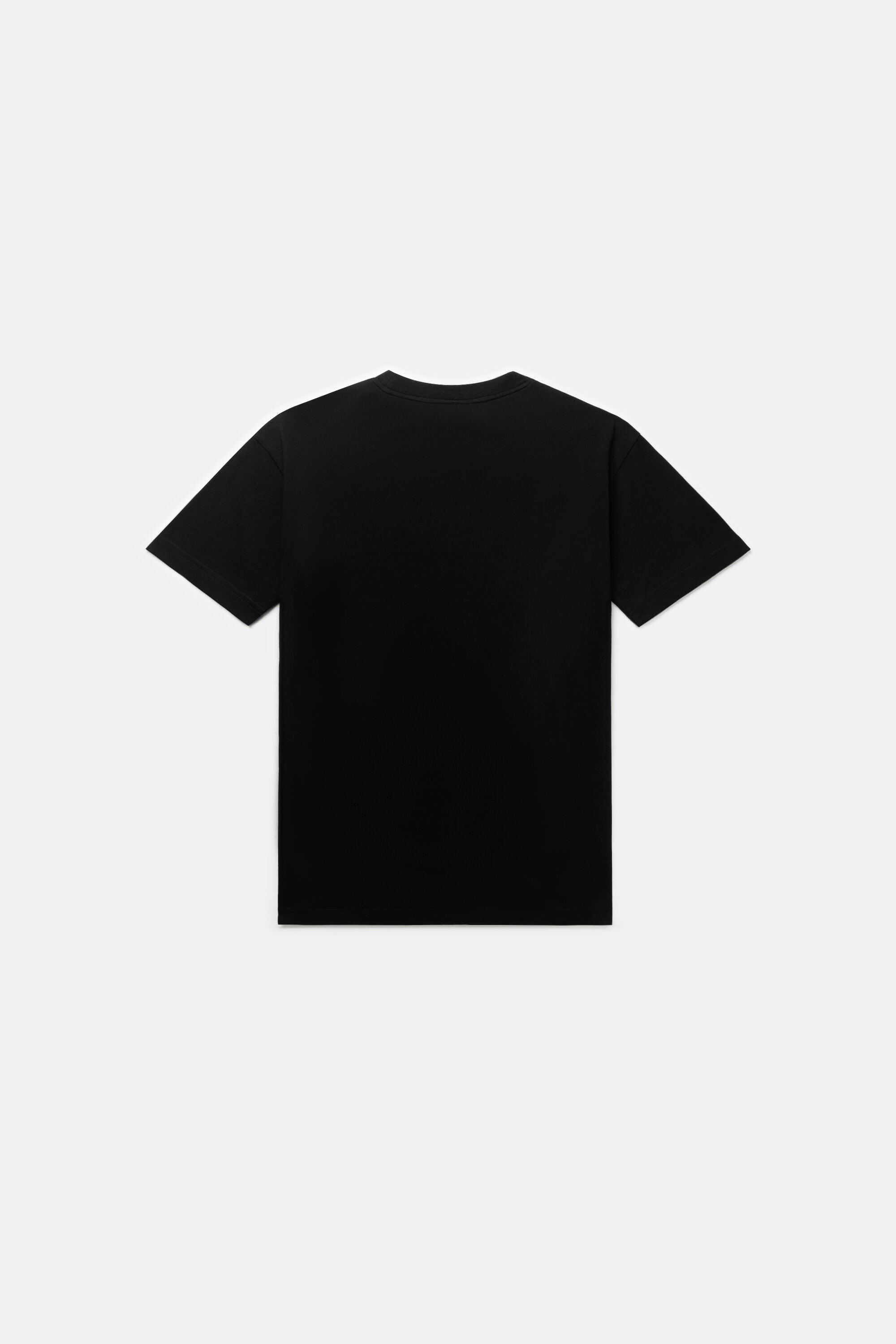 BALRXI BOX FIT SILK BLEND T-SHIRT JET BLACK