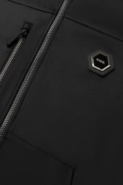 【残りXL/1点】LOUIS SLIM TECH ZIP TRACK JACKET JET BLACK