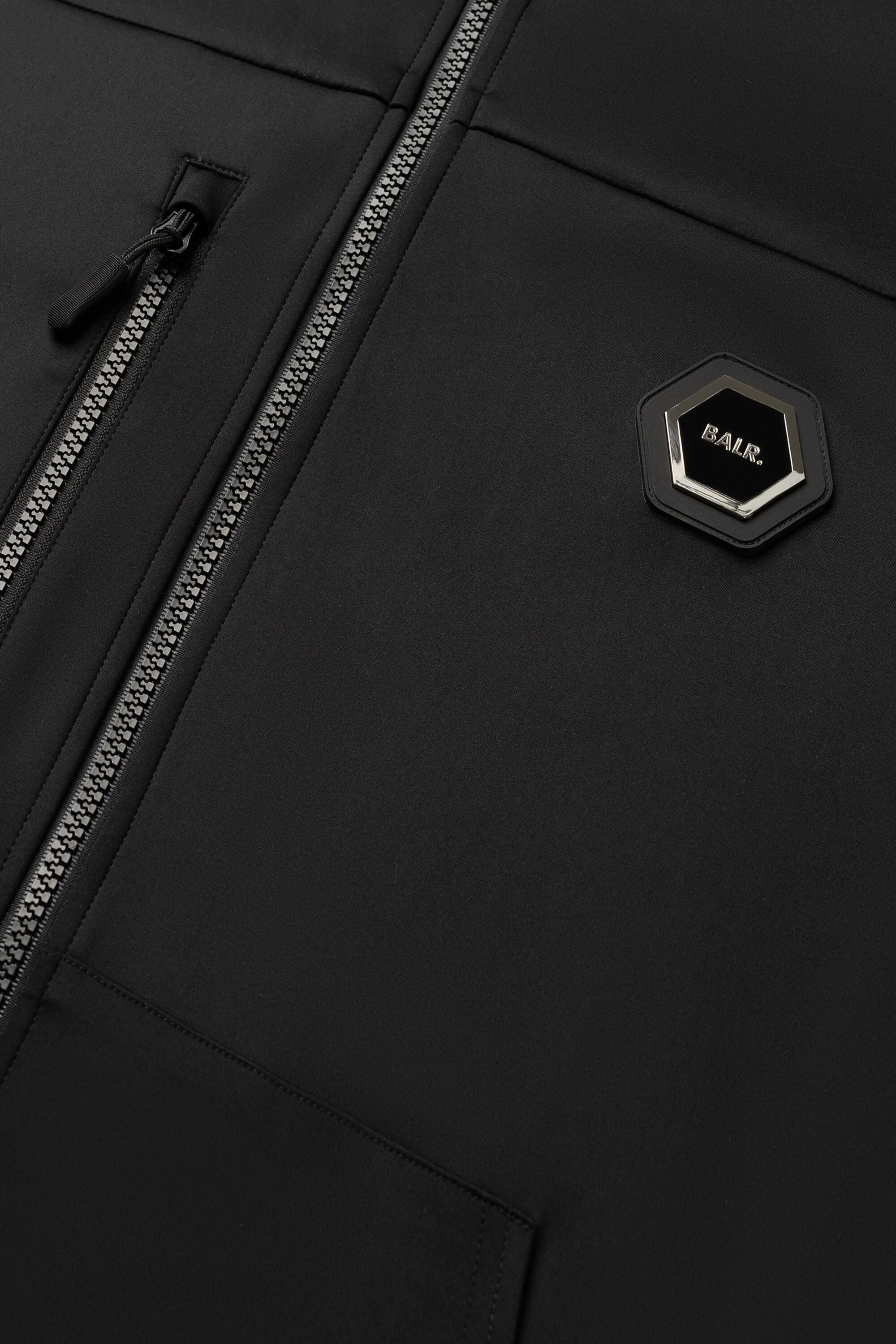 【残りXL/1点】LOUIS SLIM TECH ZIP TRACK JACKET JET BLACK