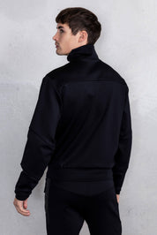 【残りXL/1点】LOUIS SLIM TECH ZIP TRACK JACKET JET BLACK