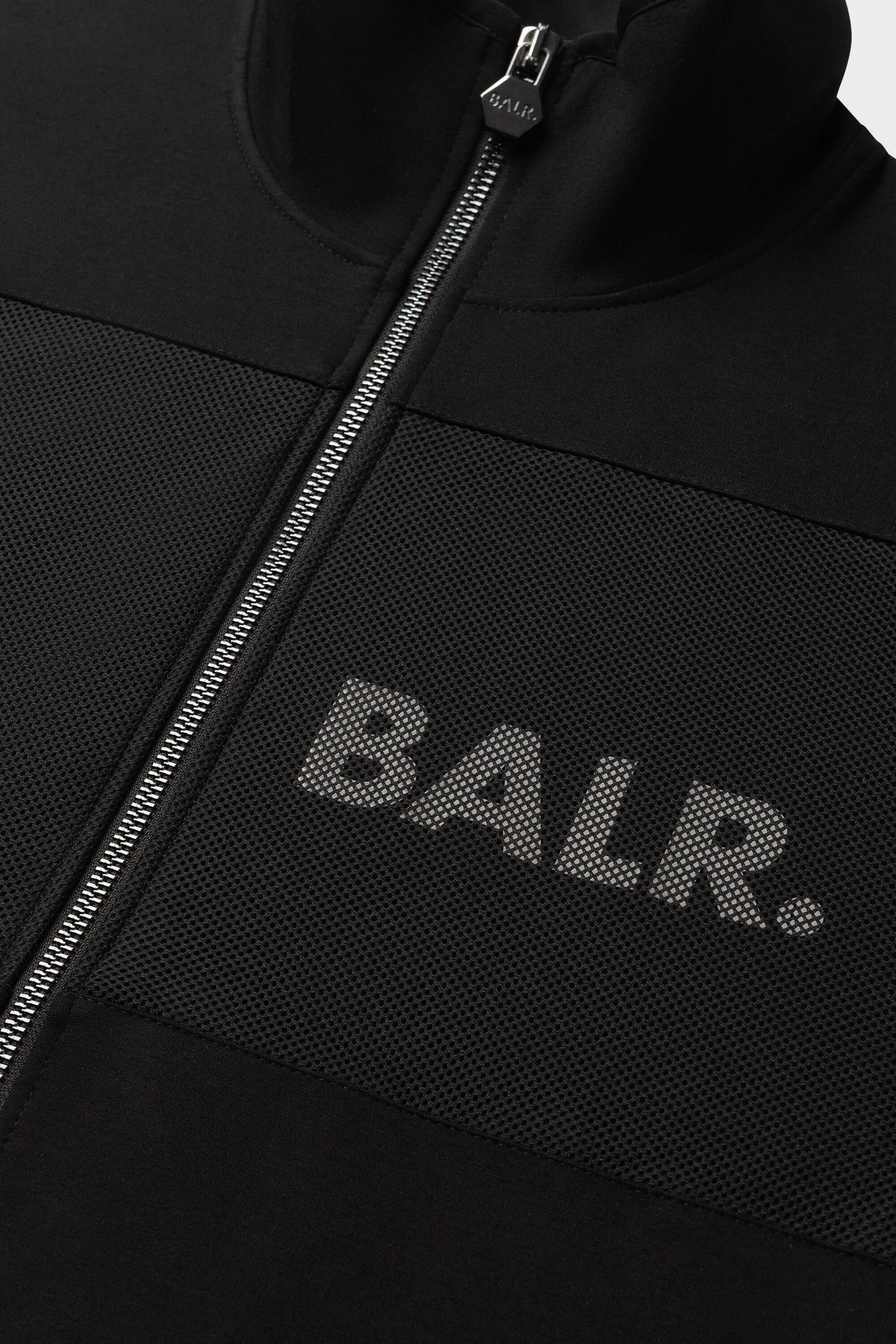 LOUIS SLIM MESH TRACK JACKET JET BLACK – BALR.