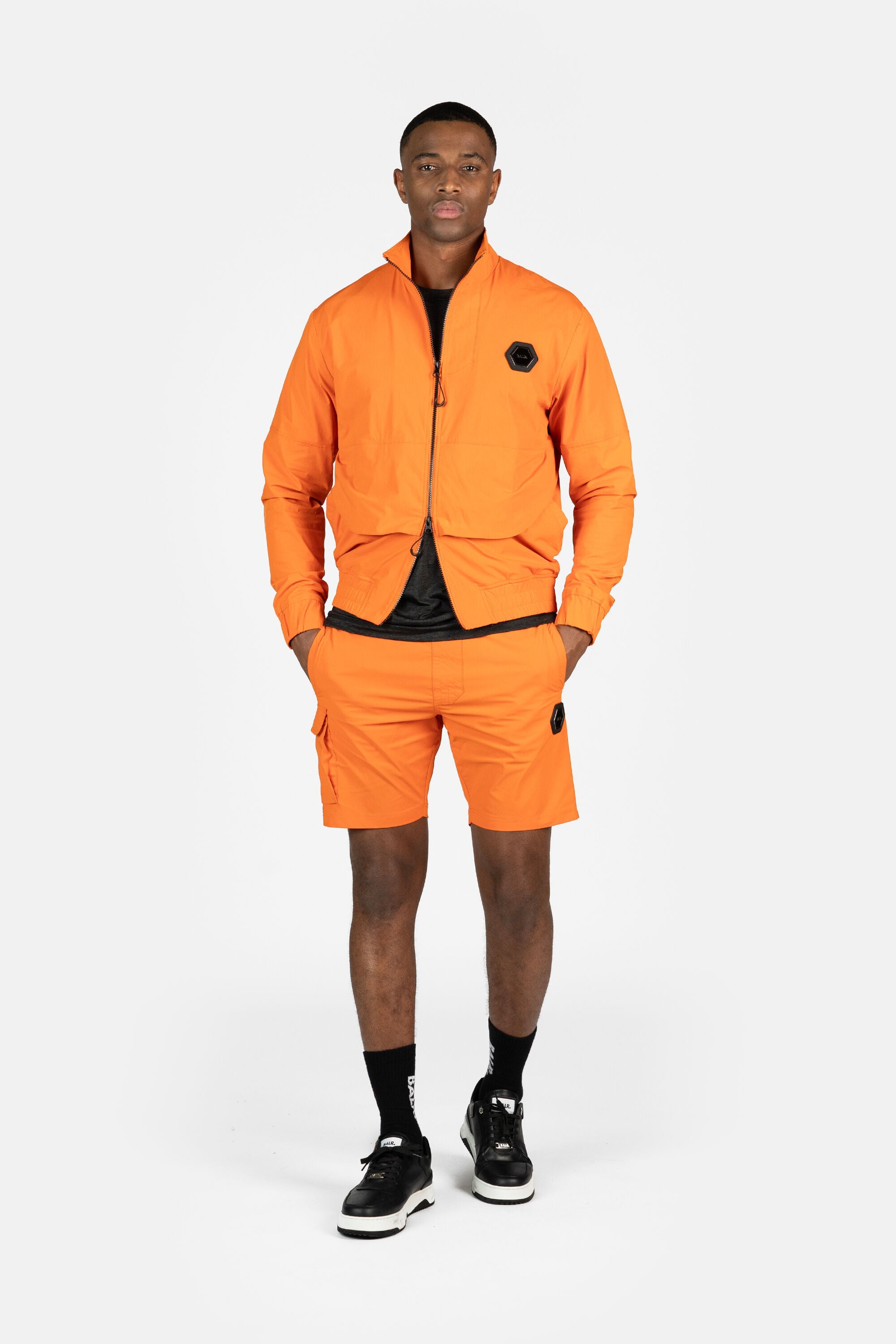 HEXLINE SLIM FIT TRACK JACKET ORANGE