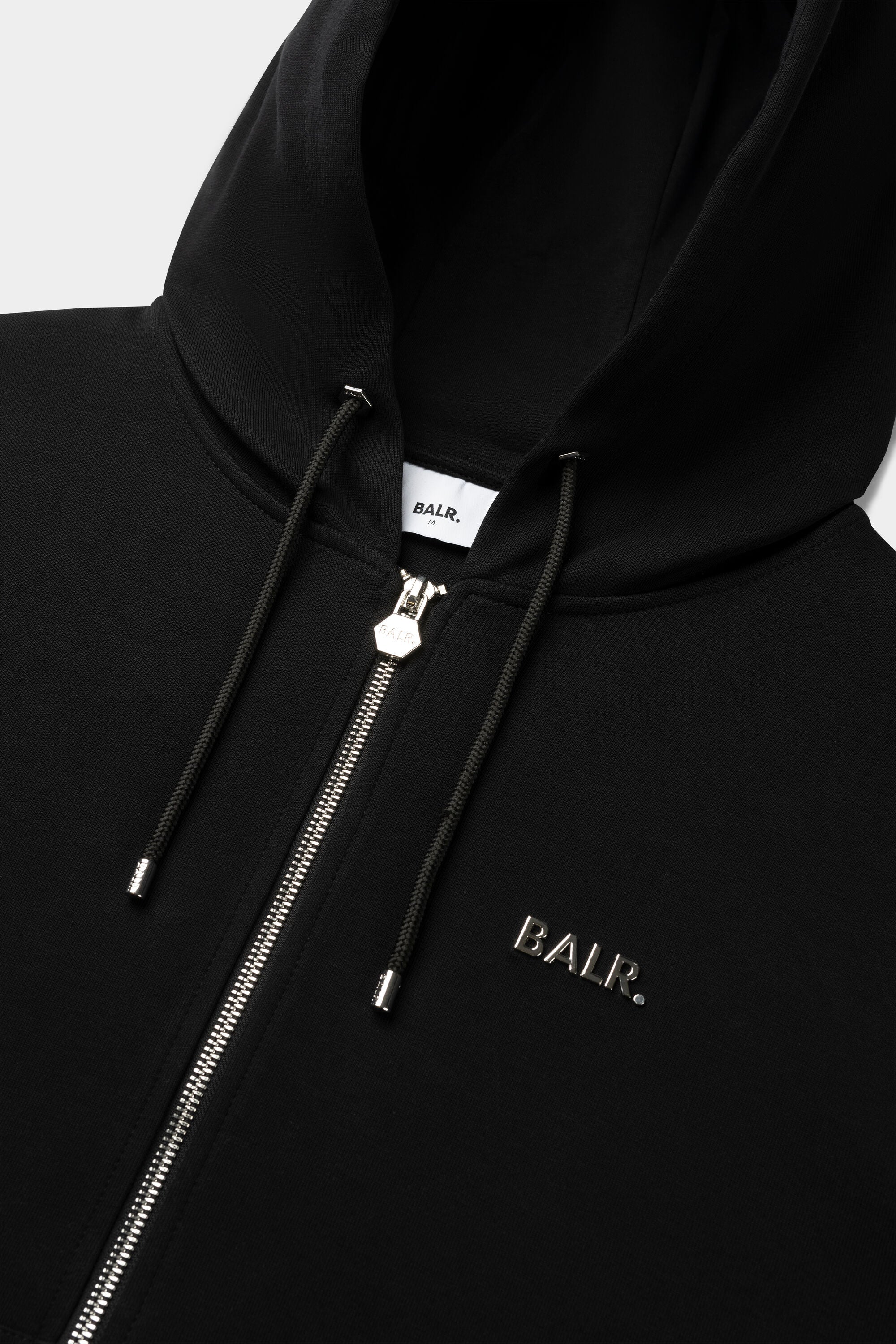 Q-SERIES REGULAR FIT ZIP THROUGH HOODIE JET BLACK