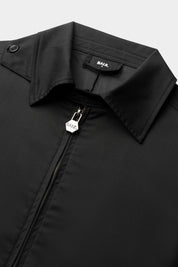 BALRXI REGULAR FIT STRETCH BOMBER JACKET JET BLACK