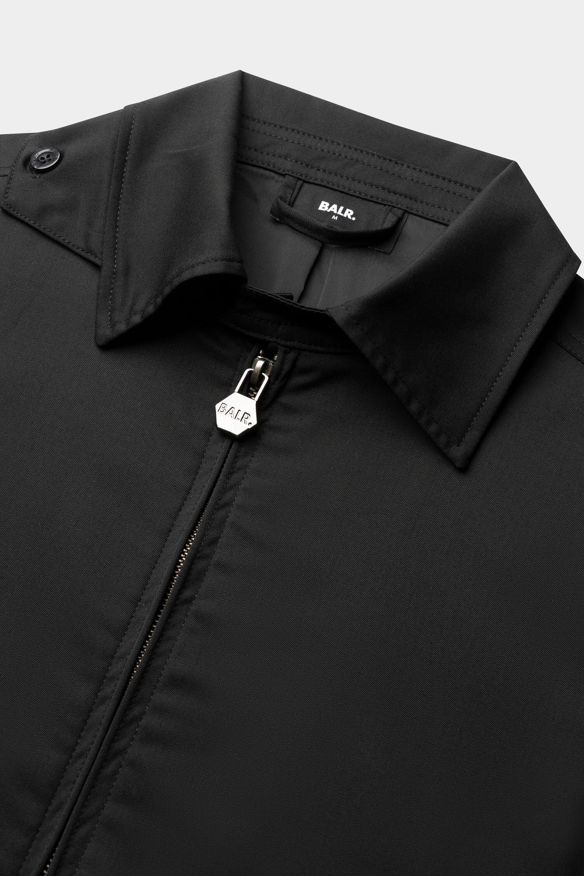 BALRXI REGULAR FIT STRETCH BOMBER JACKET JET BLACK