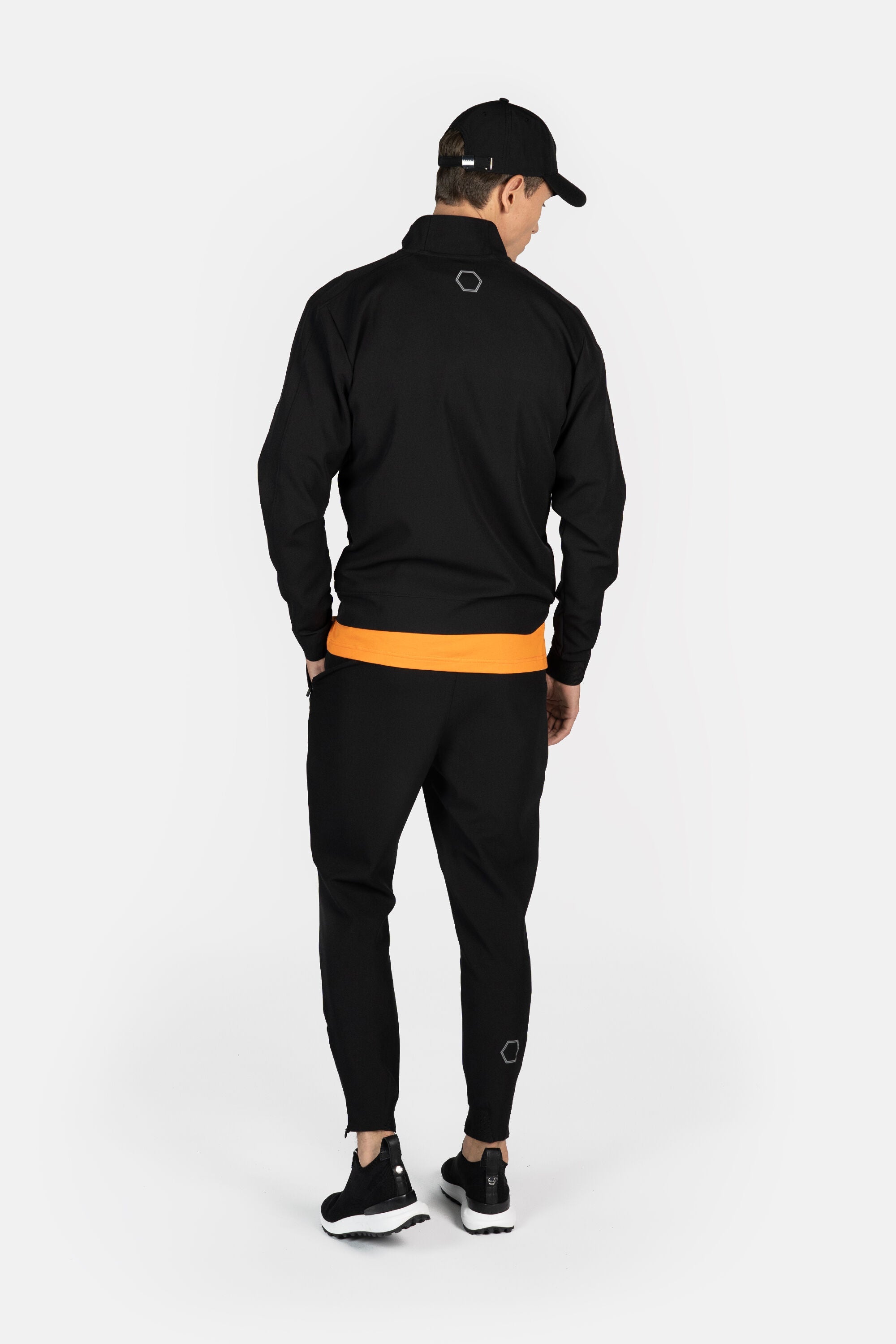 【残りMのみ】ATHLETIC SLIM FIT TRACK JACKET JET BLACK