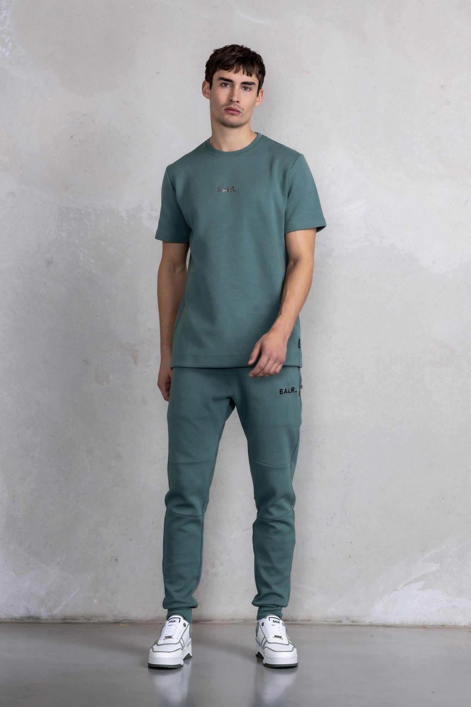 Q-SERIES SLIM CLASSIC SWEATPANTS DARK FOREST – BALR.