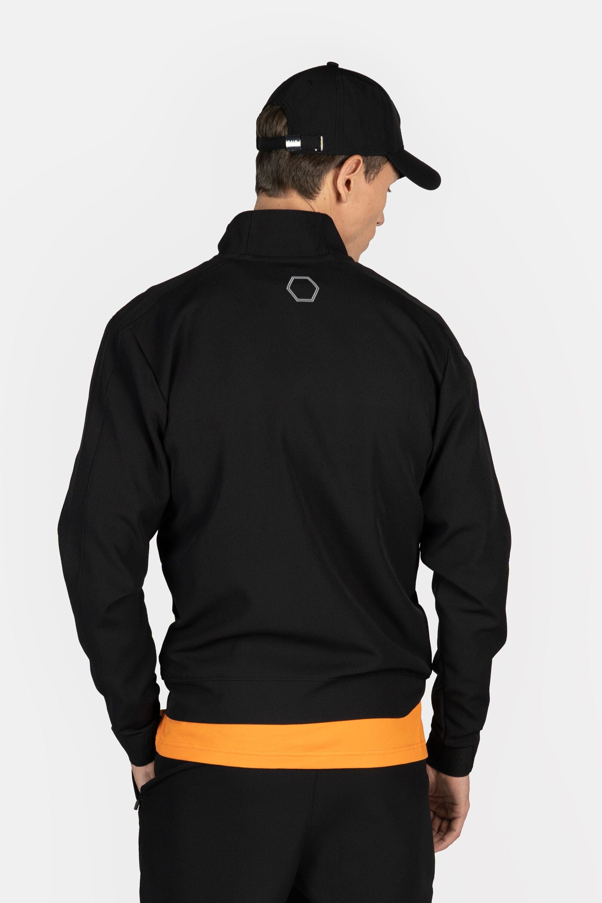 【残りMのみ】ATHLETIC SLIM FIT TRACK JACKET JET BLACK
